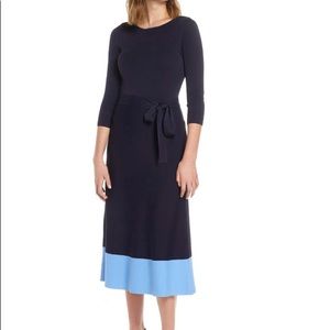 Eliza J NWOT.  Colorblock Sweater Dress